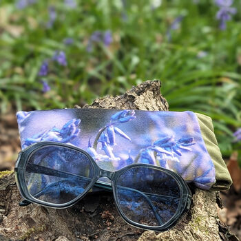 Bluebell Velvet Glasses Case, 2 of 4