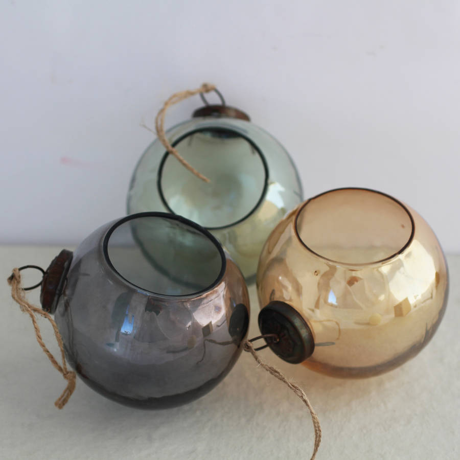 Hanging Terrarium Glass Bauble By Posh Totty Designs Interiors