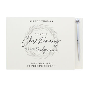 Personalised Truly Blessed Christening Book, 2 of 5