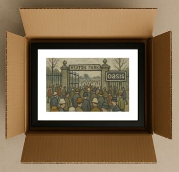 Oasis Heaton Park 2025 Framed Art Print – Black Frame Landscape, 2 of 4
