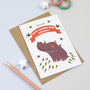 Hippo Birthday Greeting Card, thumbnail 2 of 2