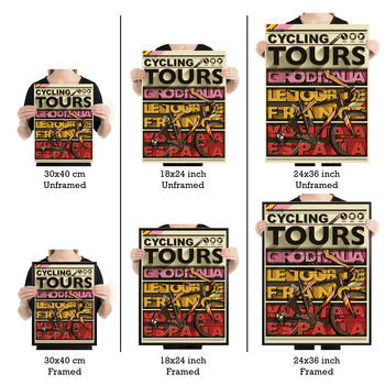 Cycling Grand Tour Tour De France Poster By Wyatt9 | notonthehighstreet.com