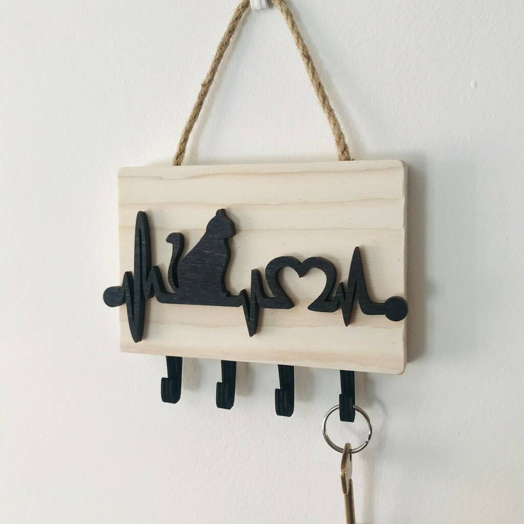 Key Holder For Cat Lover By Natural Gift Store
