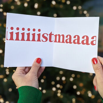 It's Chriiiistmaaaas! Christmas Card, 3 of 5
