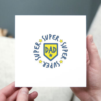 Red Super Dad Father's Day Card, 4 of 5