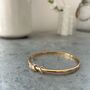 18ct Rose Gold Vermeil Personalised Bangle, thumbnail 1 of 4