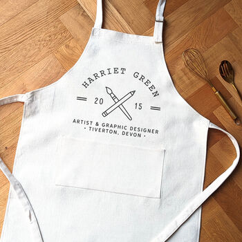 Personalised Artist’s Apron – For Illustrators And Makers, 2 of 2