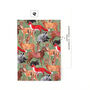 Sylvan Forest Animal Print Postcard, thumbnail 2 of 6