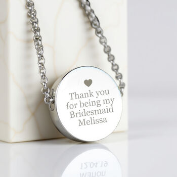 Personalised Any Message Disc Necklace, 6 of 10