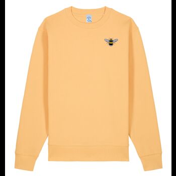 Organic Cotton Embroidered Bee Sweatshirt, 2 of 12