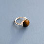 Sterling Silver Tiger's Eye Chunky Ring, thumbnail 5 of 5