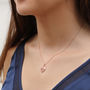 Personalised 18ct Gold Plated Silver Heart Necklace, thumbnail 3 of 8