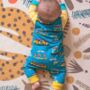 Organic Baby Dungarees With Campervans And Paddleboards, thumbnail 4 of 4