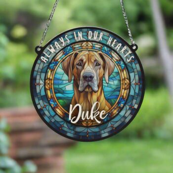 Great Dane Memorial Suncatcher, 3 of 6