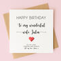 Personalised Birthday Card For Wife, thumbnail 1 of 5
