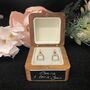 Personalised Sterling Silver And Rose Gold Stirrup Earrings, thumbnail 8 of 8