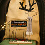 Personalised Reindeer Christmas Sign Santa Stop Here, thumbnail 2 of 4