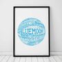 Manchester City Football Club Typography Print, thumbnail 1 of 9