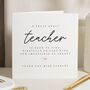 End Of Term Thanks Card Teacher, thumbnail 1 of 7