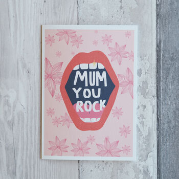 Mum You Rock Mother's Day Card, 3 of 5