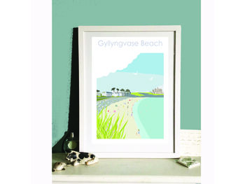 Gyllangvase Beach Falmouth Cornwall Travel Print, 3 of 6