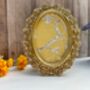 Gold Oval Butterfly Style Photo Picture Frame Holder 6x4 Freestanding, thumbnail 2 of 7