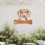 Customisable Dachshund Welcome Metal Wall Art Sign Gift For Home And Garden Decor, thumbnail 7 of 11