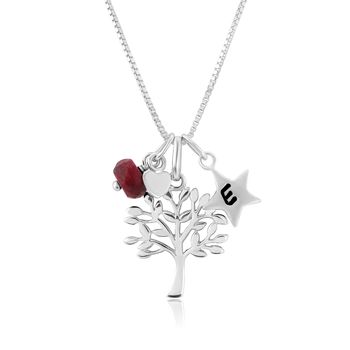 Mini Tree Of Life Necklace With Birthstones, 3 of 12