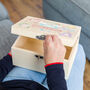 Personalised Unicorn Memory Box New Baby Gift, thumbnail 5 of 6