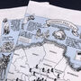 London Dog Map Tea Towel, thumbnail 4 of 9