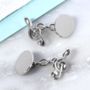 Personalised Sterling Silver Musical Note Cufflinks, thumbnail 6 of 6