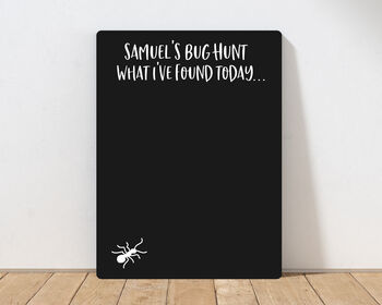 Personalised Bug Hunt Chalkboard, 3 of 5