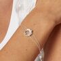 Sterling Silver Floral Bloom Layered Bracelet, thumbnail 1 of 6