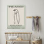 Picasso Line Drawing Green Penguin Art Print, thumbnail 3 of 3