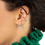 Gold Plated Rainbow Single Ear Cuff, thumbnail 3 of 4
