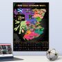 Scottish Football Stadiums Scratch Off Map, thumbnail 6 of 7