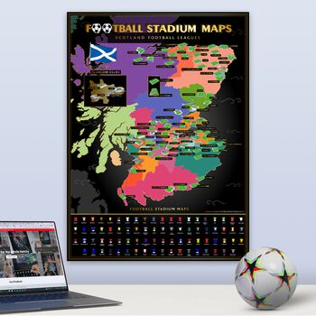 Scottish Football Stadiums Scratch Off Map, 6 of 7