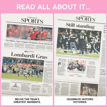 New Orleans Saints Personalised Newspaper Book, 7 of 12