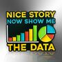 Nice Story Now Show Me The Data Pie Chart Enamel Lapel Pin Badge, Gift For Work Colleague, Office And Secret Santa Gifts, thumbnail 3 of 8
