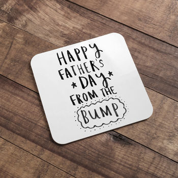 'Happy Father's Day From The Bump' Coaster, 3 of 8