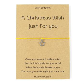 Christmas Wish Just For You Charm Wish Bracelet, 3 of 4