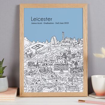 Personalised Leicester Print, 8 of 9