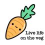 Personalised Funny Carrot Mini Birthday Card, thumbnail 2 of 8