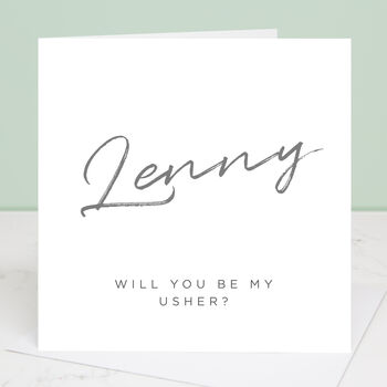 Will You Be My Usher Card, 2 of 4
