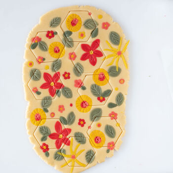 Garden Print Pattern Biscuit Baking Kit, 4 of 4