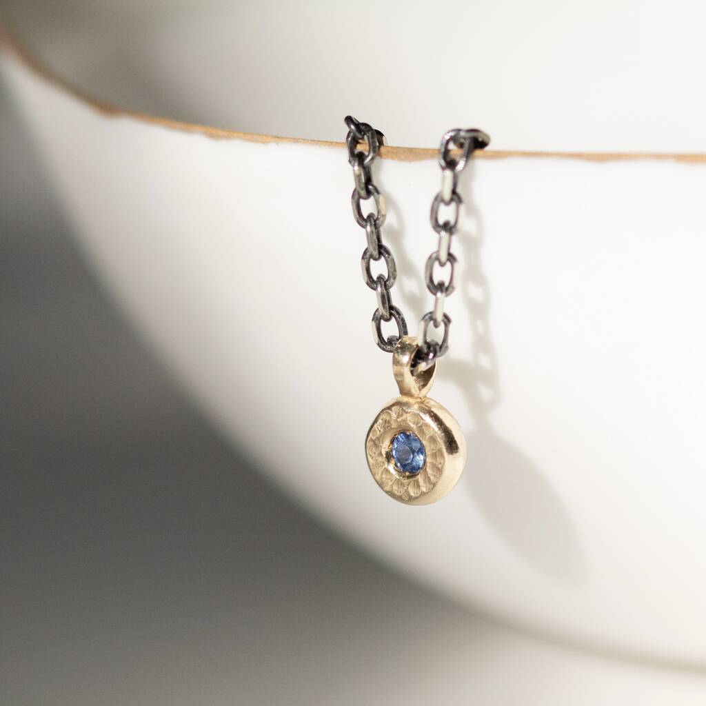 Little Sapphire Pendant Necklace, 1 of 4