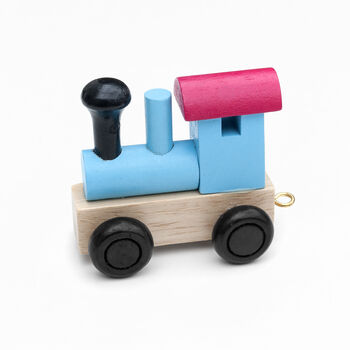 Personalised Children's Wooden Train Set, 10 of 12