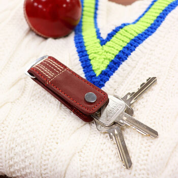 Cricket Leather Key Holder, 7 of 8