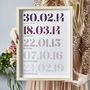 Personalised Special Dates Print, thumbnail 6 of 8