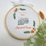 Personalised Wedding Gift Embroidery Design, thumbnail 3 of 11